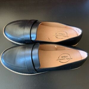 Women’s New Black Slip-On  Life Strife Penny Loafers